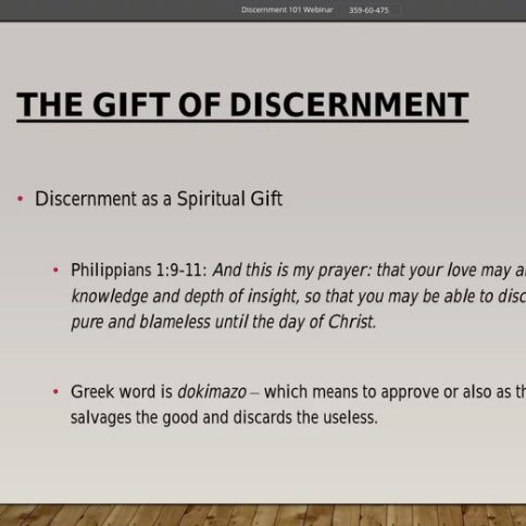 The Gift Of Discernment